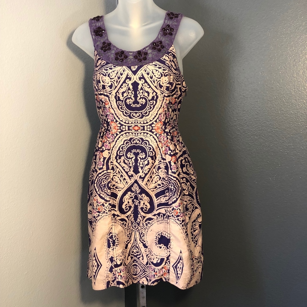 Free People • Purple Jeweled Dress